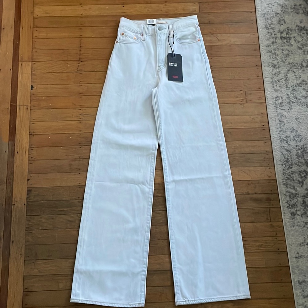 NWOT Levi’s Ribcage Wide Leg Jeans Light Wash Size 25